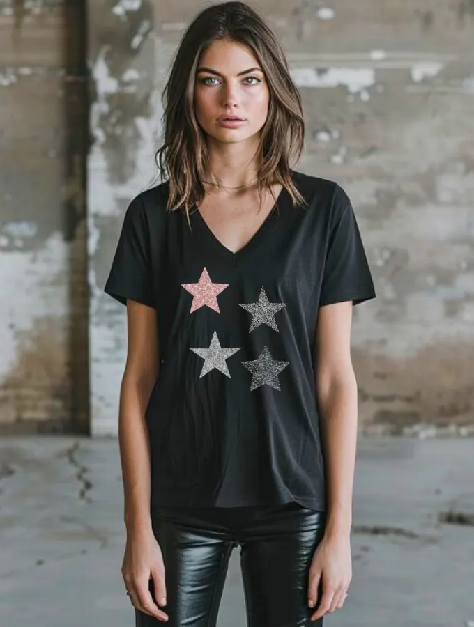 ALL STARS OVERSIZED TEE - BLACK