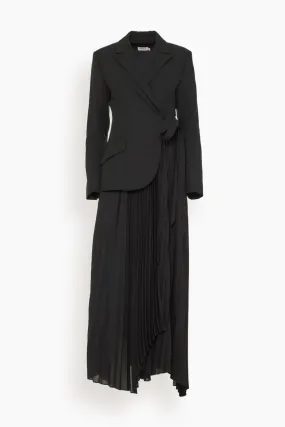 Ambretta Combo Blazer Dress in Black