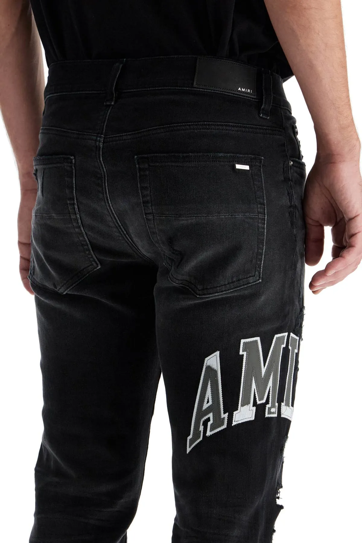 AMIRI Jeans Skinny Con Logo Varsity