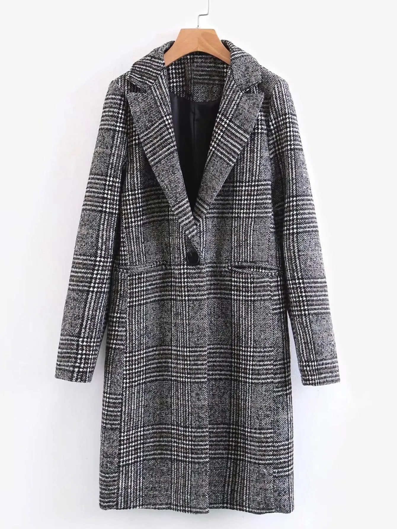 Andrea Plaid Coat