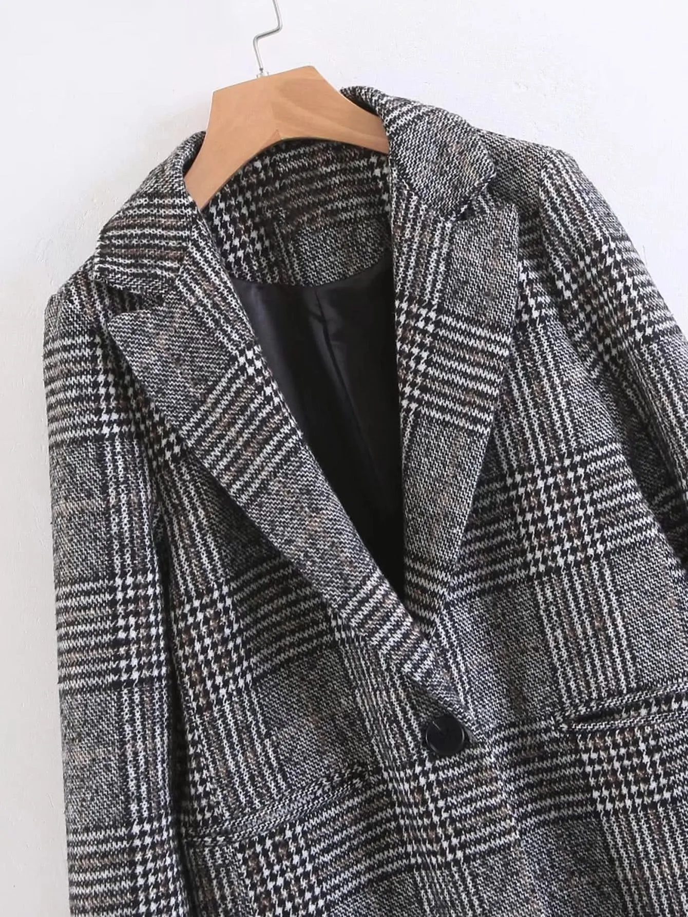 Andrea Plaid Coat