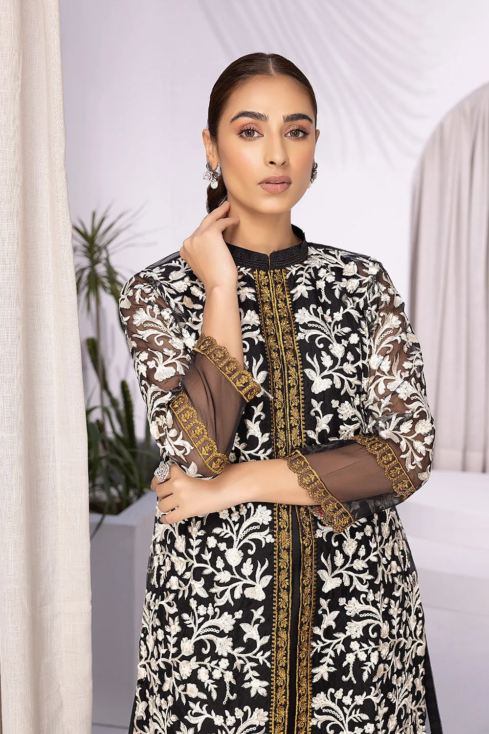 Azure Luxury Embroidered Formal Shirts – Hazy Night