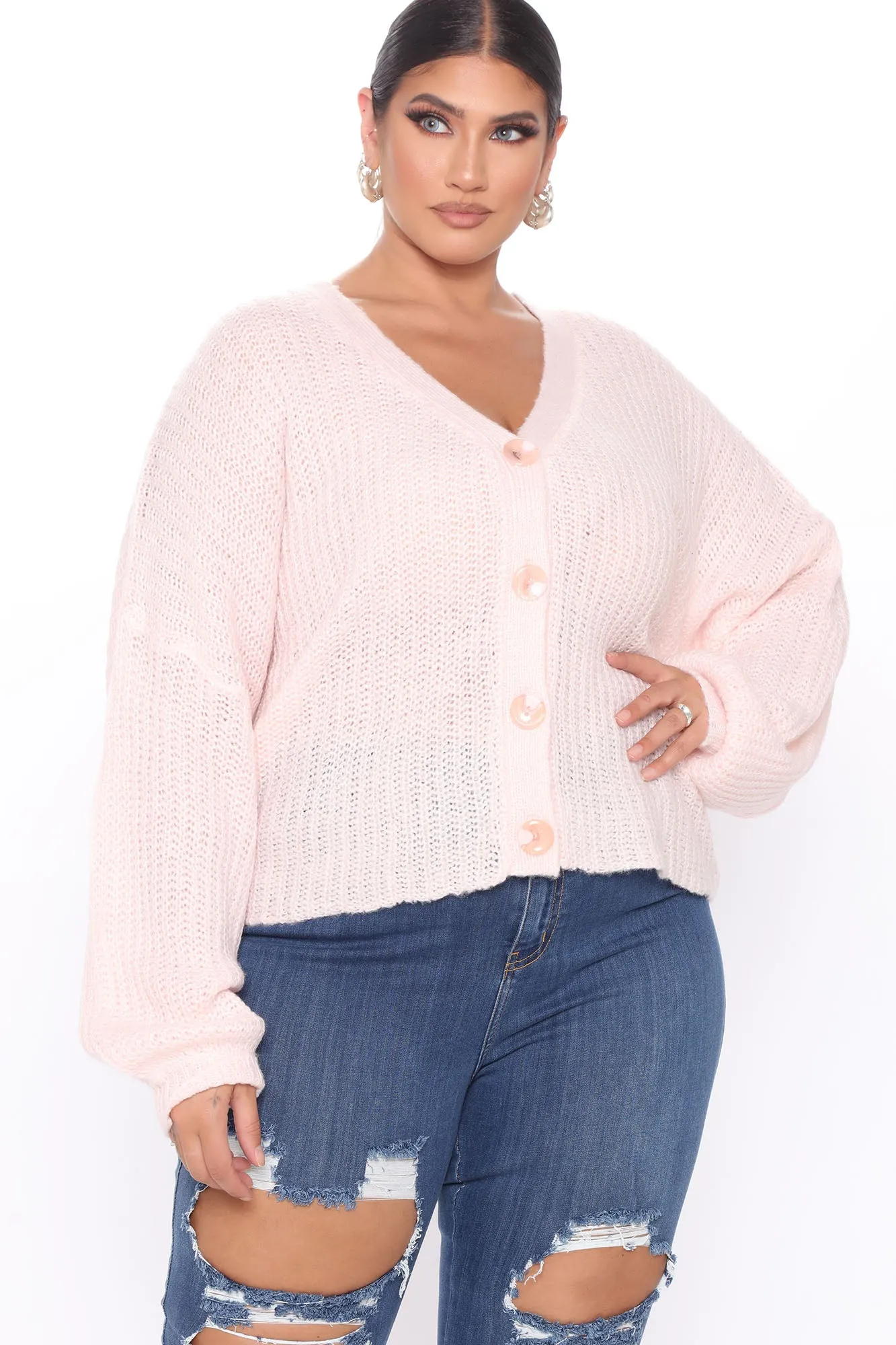 Baby Girl Cropped Cardigan - Pink