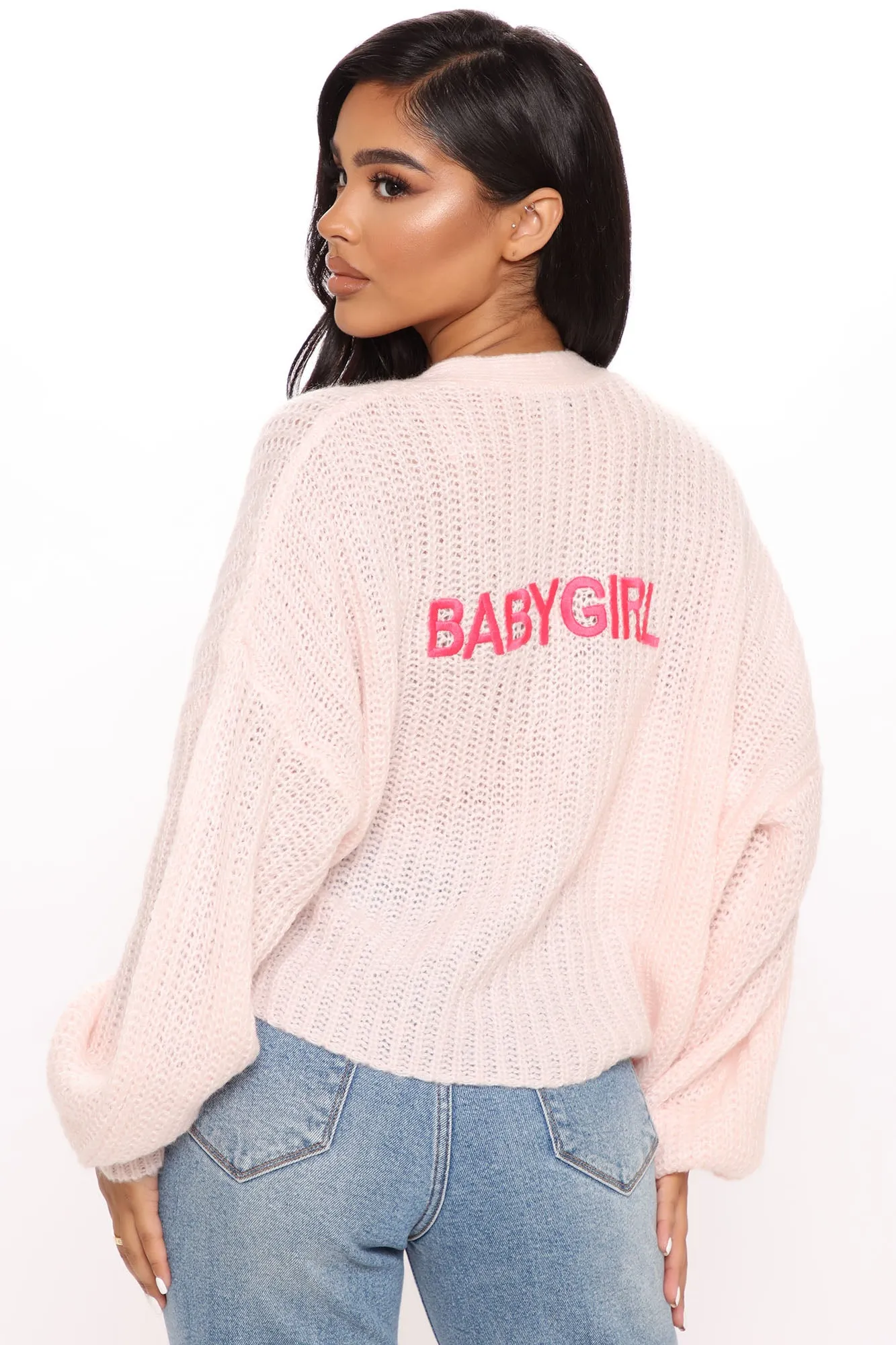 Baby Girl Cropped Cardigan - Pink