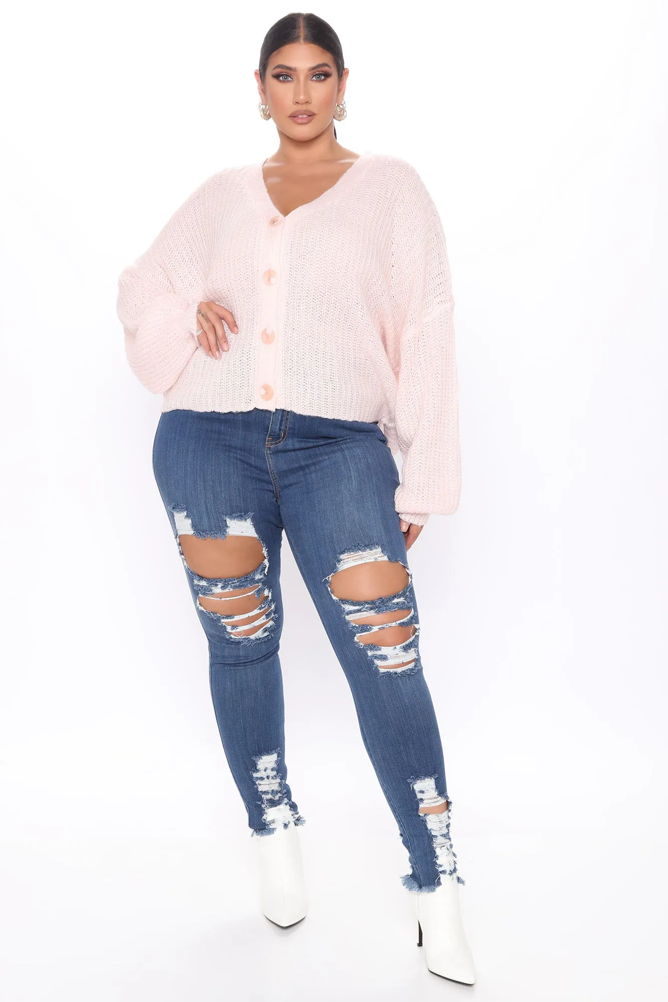 Baby Girl Cropped Cardigan - Pink