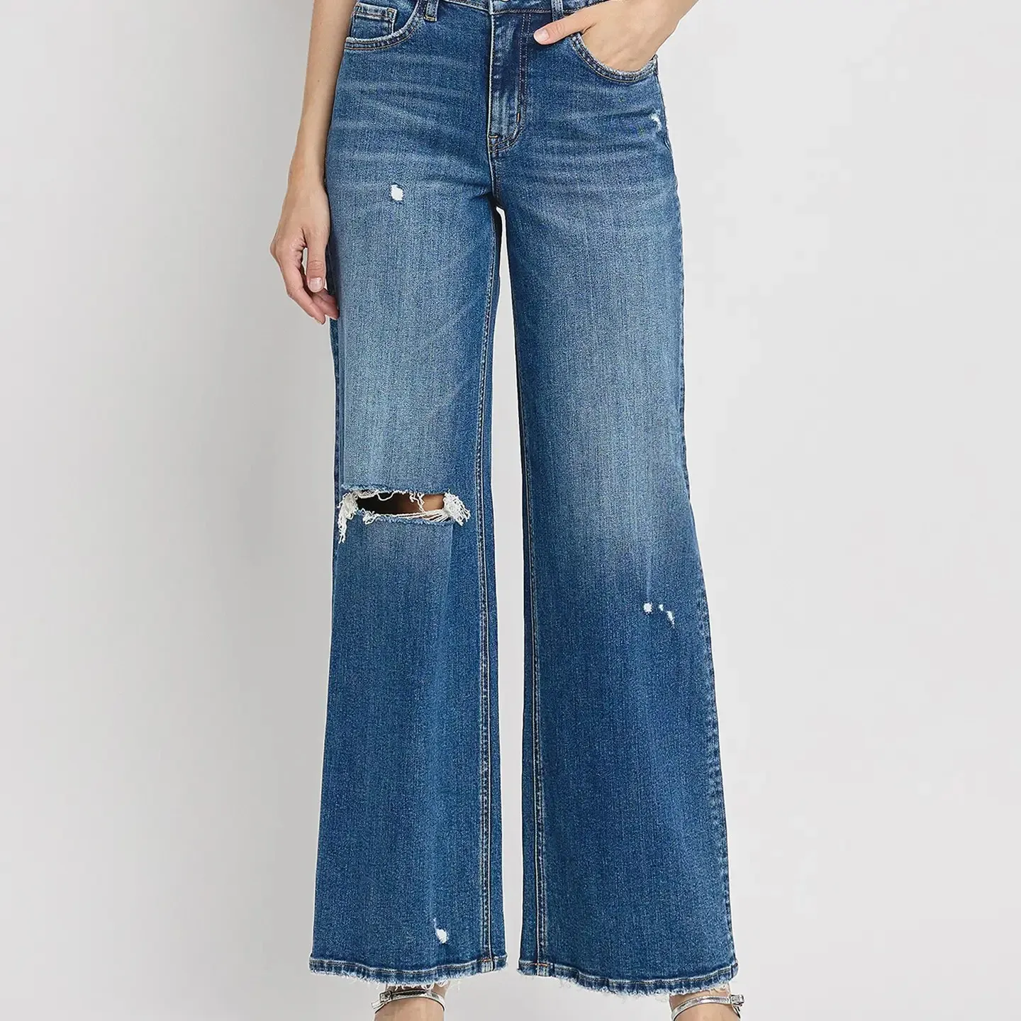 Blythe Flying Monkey High Rise Wide Leg Jeans