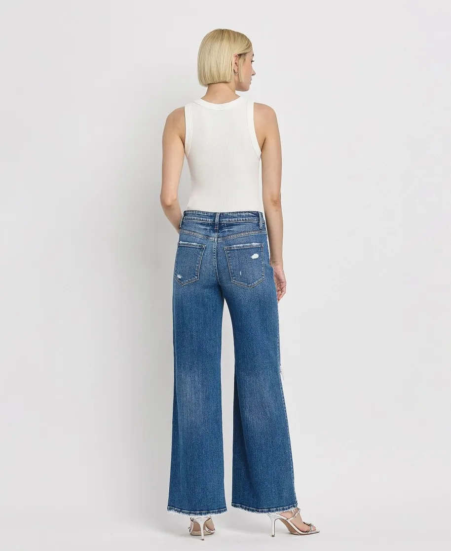 Blythe Flying Monkey High Rise Wide Leg Jeans