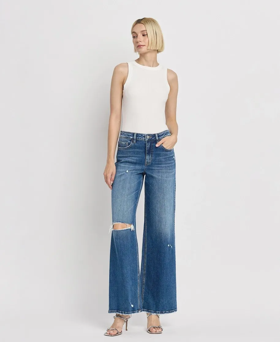 Blythe Flying Monkey High Rise Wide Leg Jeans