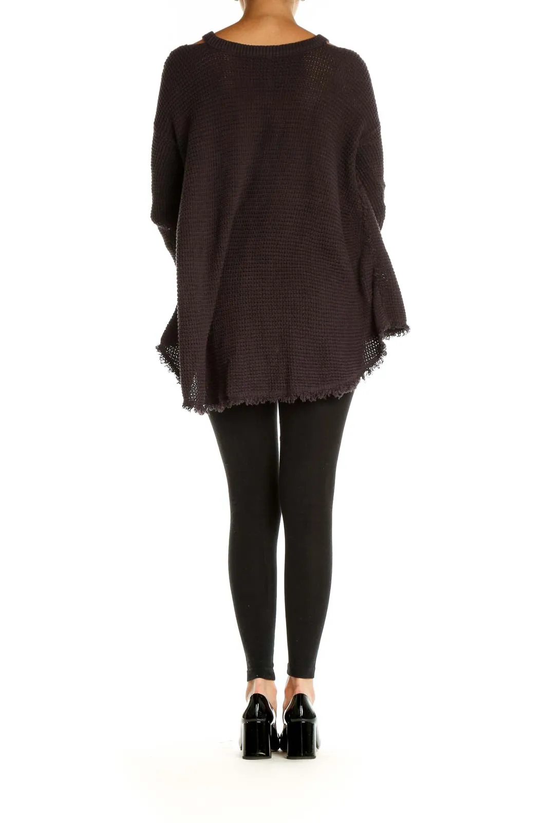 Brown Oversized Knit Sweater