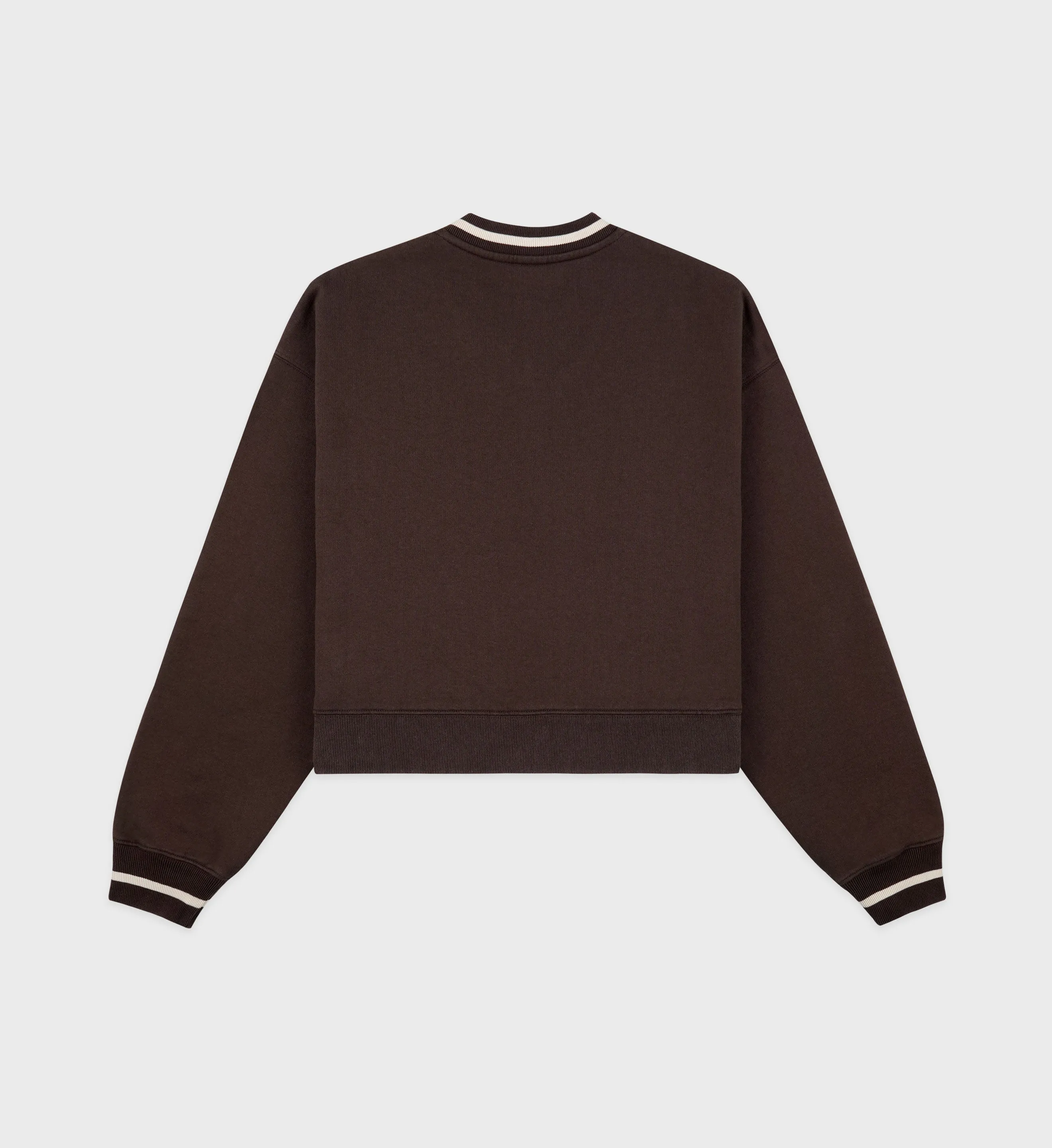 Classic Logo Embroidered V-Neck Sweater - Chocolate