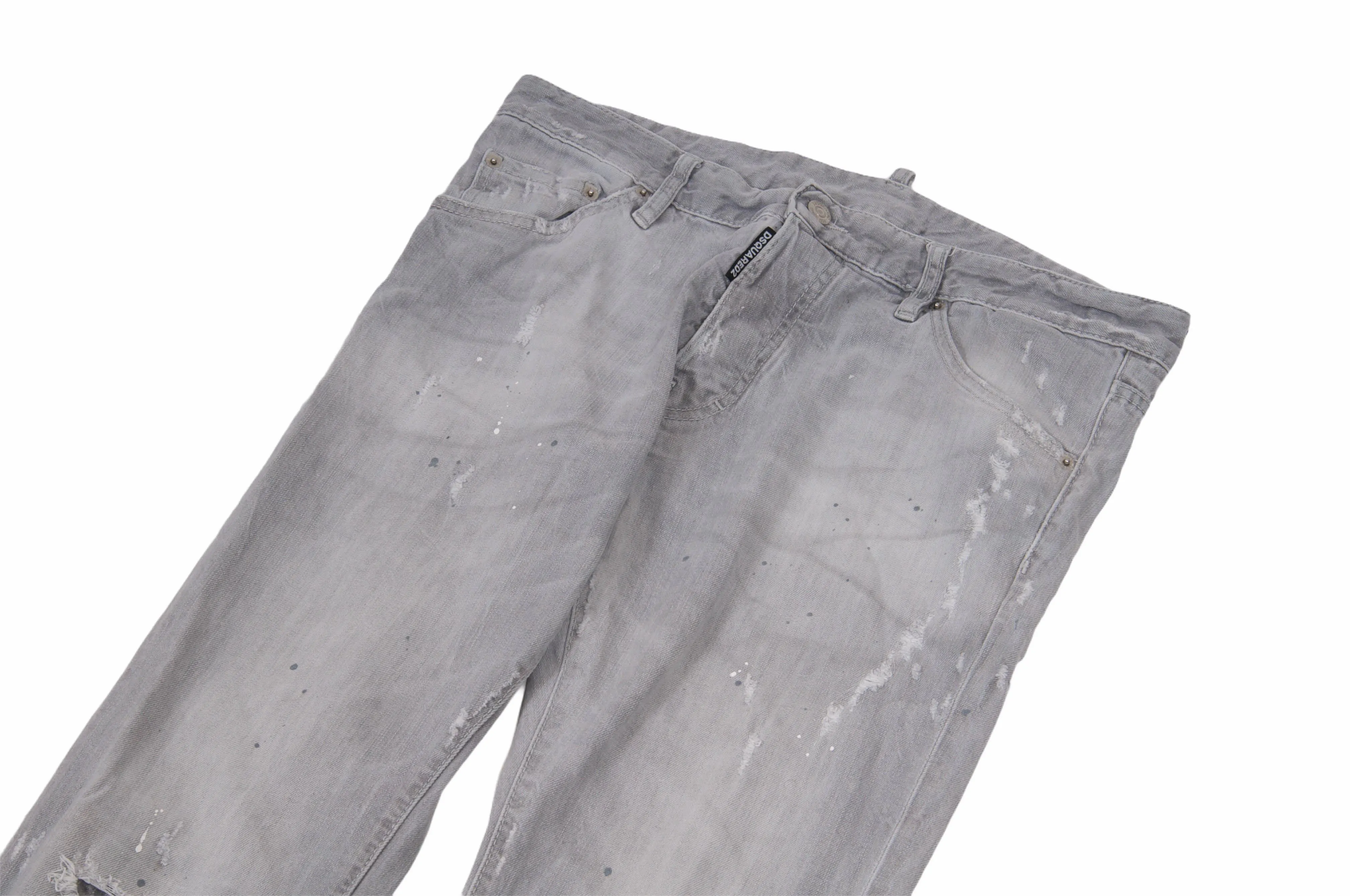 Cool Guy Gray Distressed Jeans