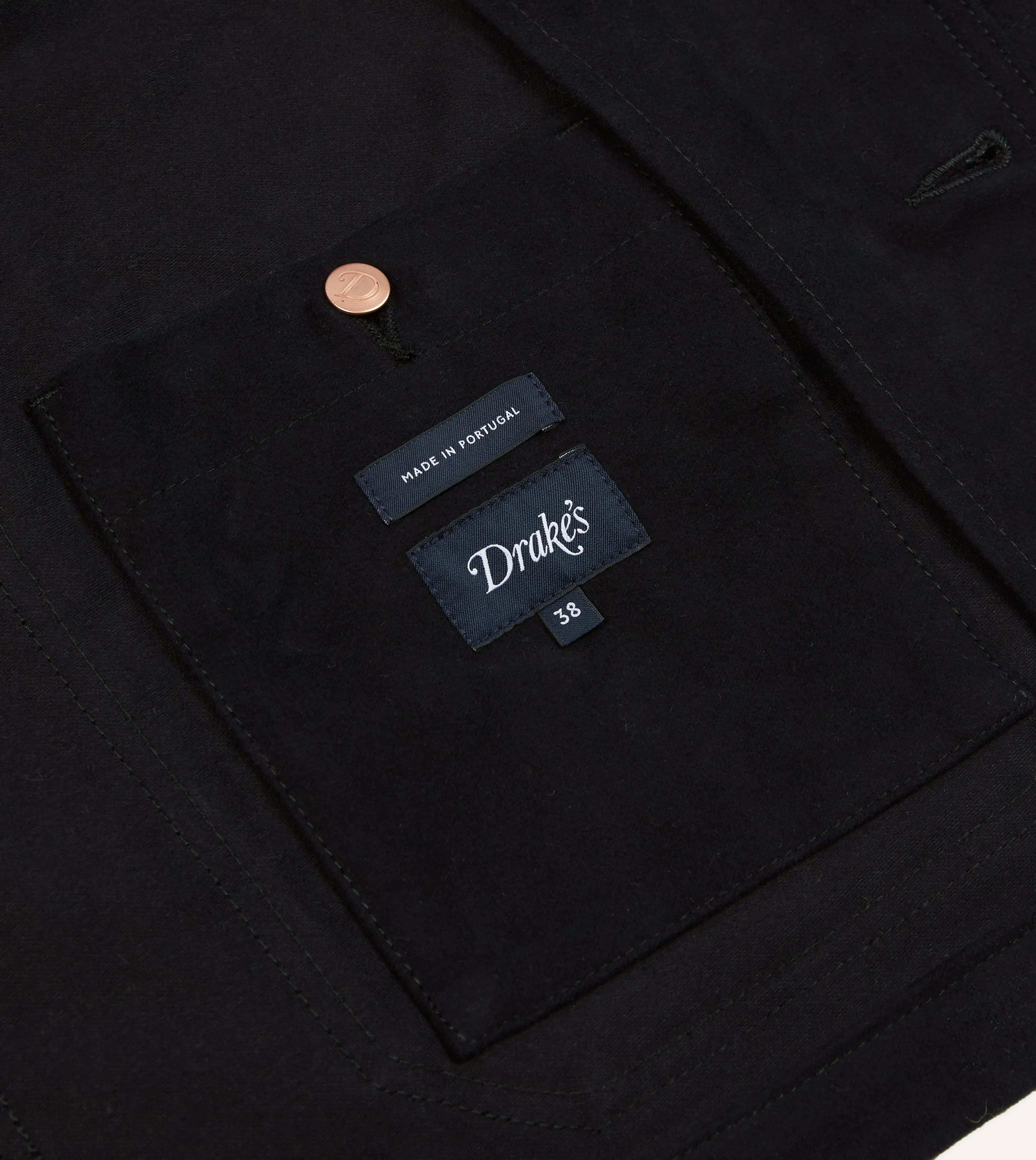 Dark Navy Moleskin Utility Jacket