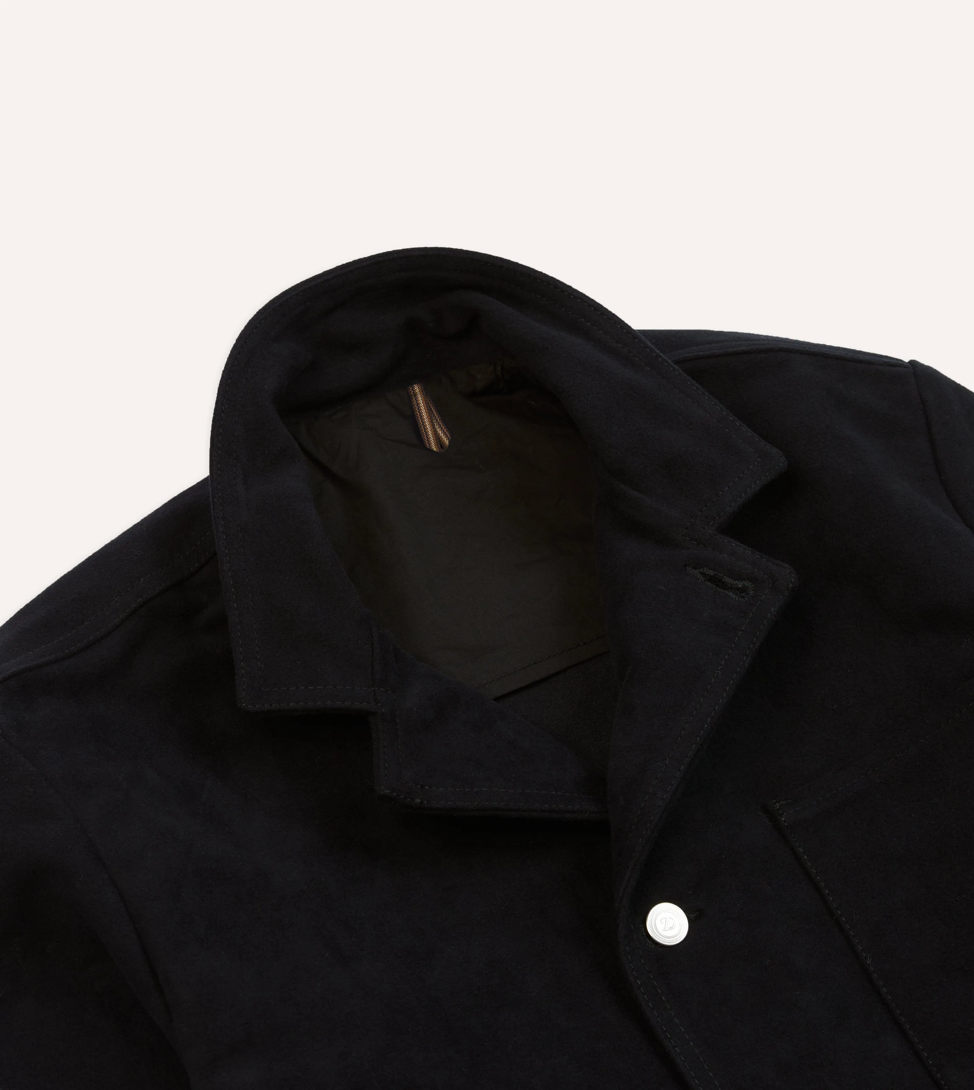 Dark Navy Moleskin Utility Jacket