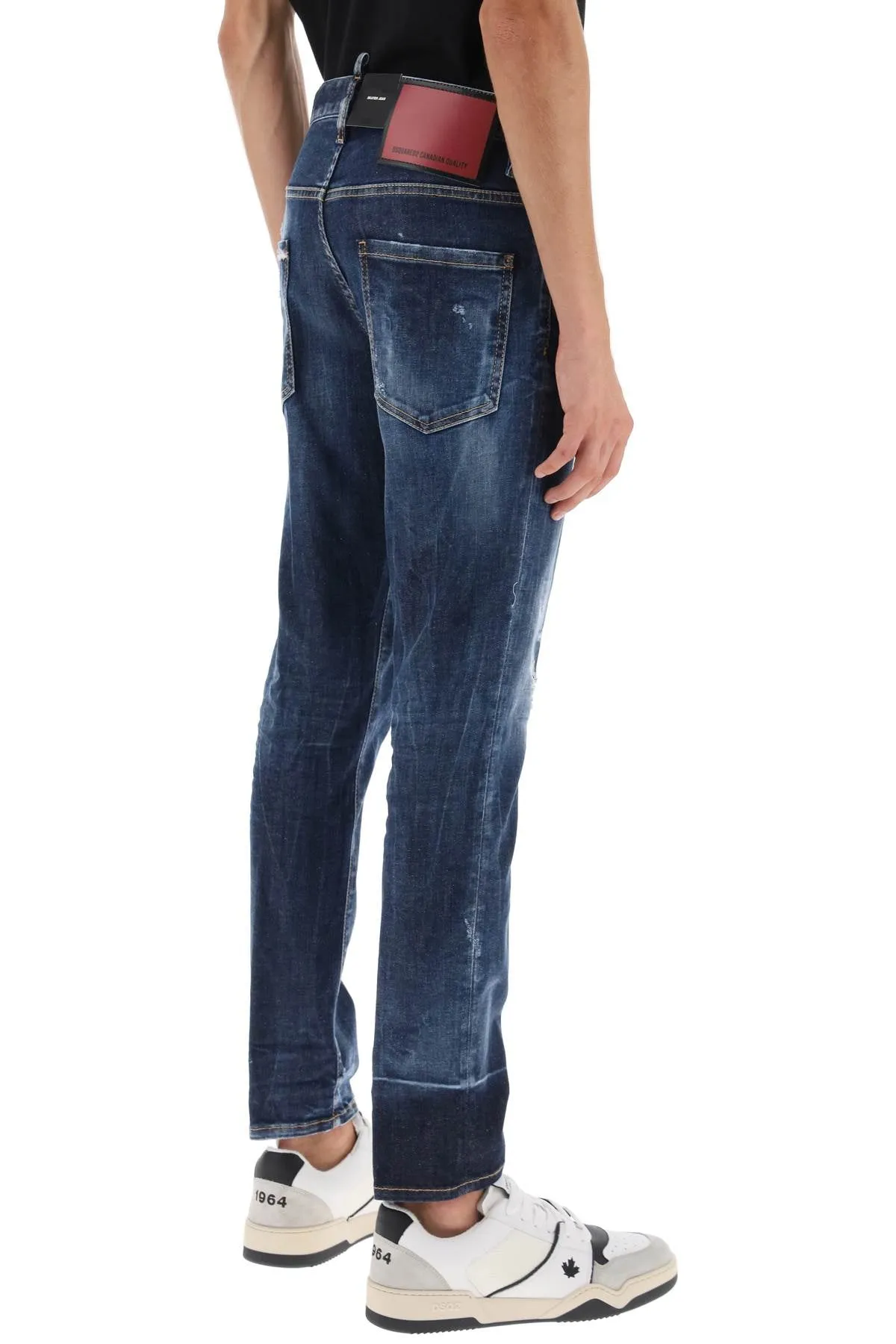 dark scar wash skater jeans