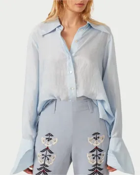 Dolly Bluejay Silk Shirt