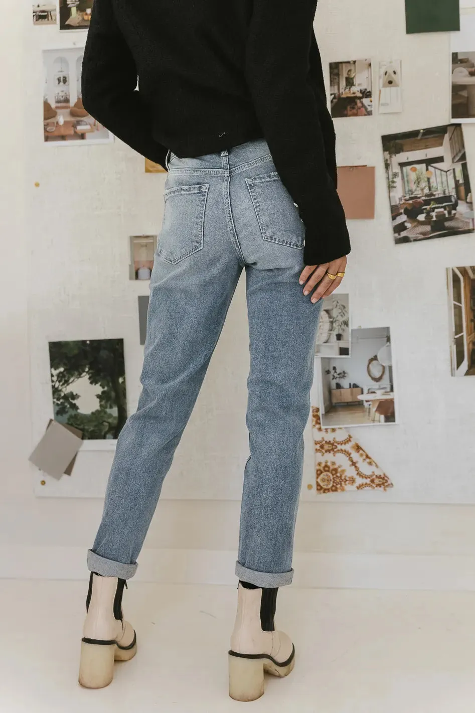 Erika Distressed Mom Jeans - FINAL SALE