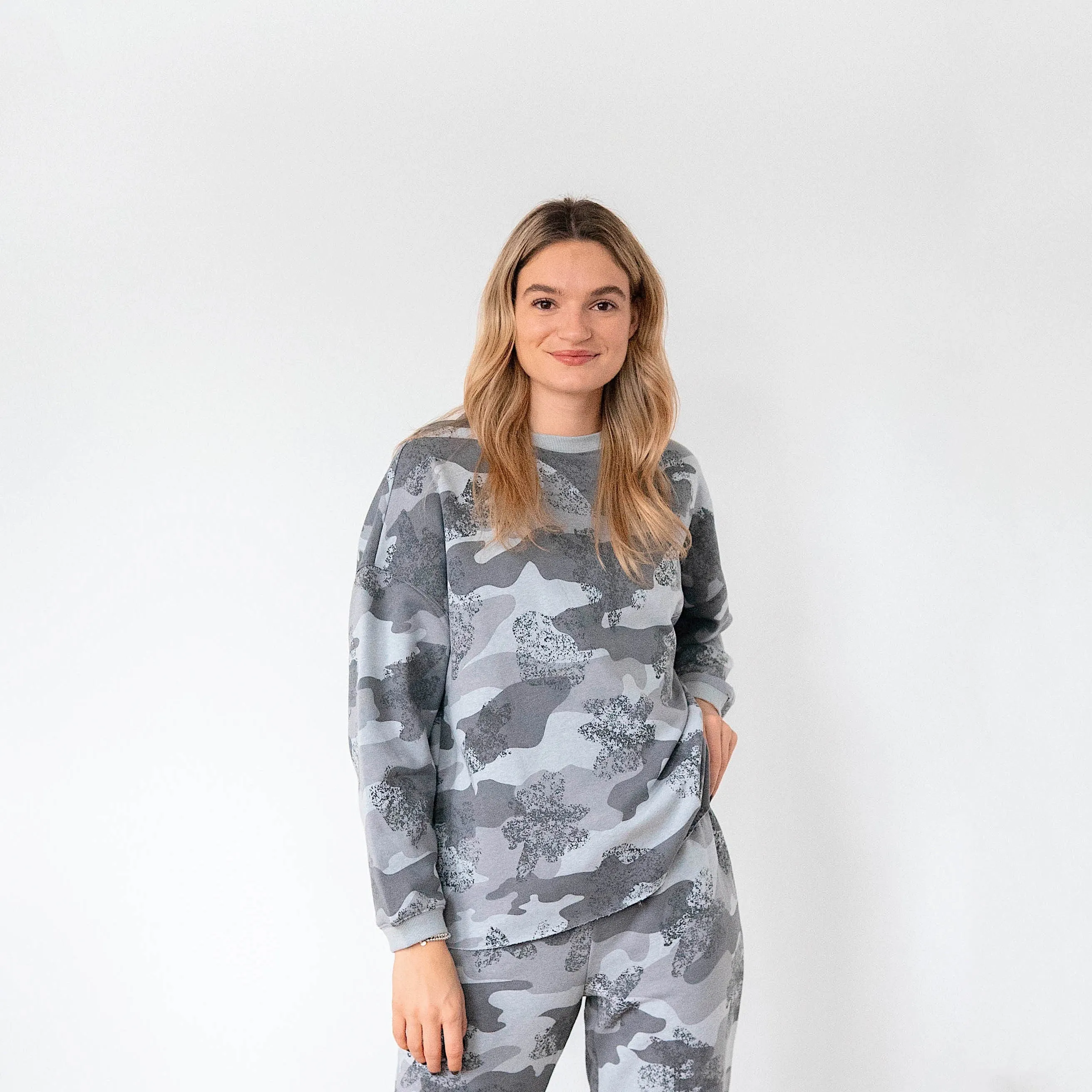 Ladies' Grey Mix Camo Comfortwear Collection Joggers