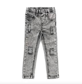 LENOX JAMES - Distressed Jeans | Grey Wash