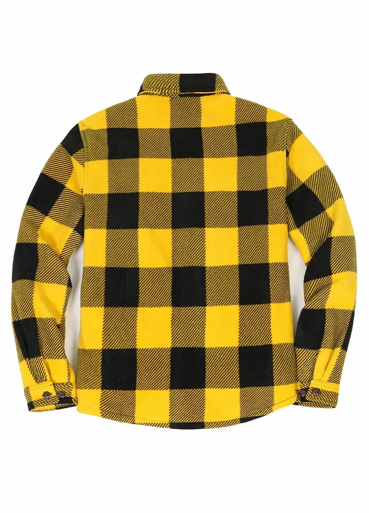 Men's Matching Family Yellow Plaid Jacket