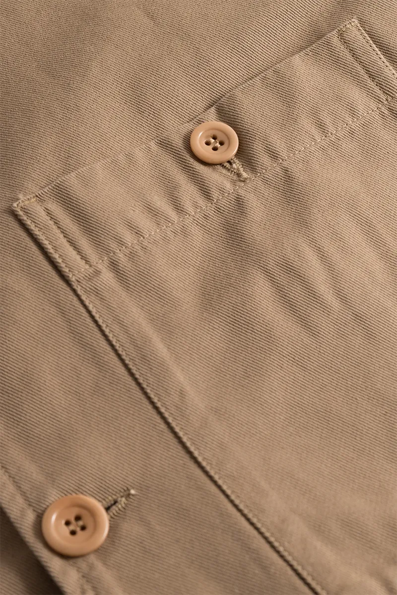 Norse Standard Twill Overshirt - Utility Khaki