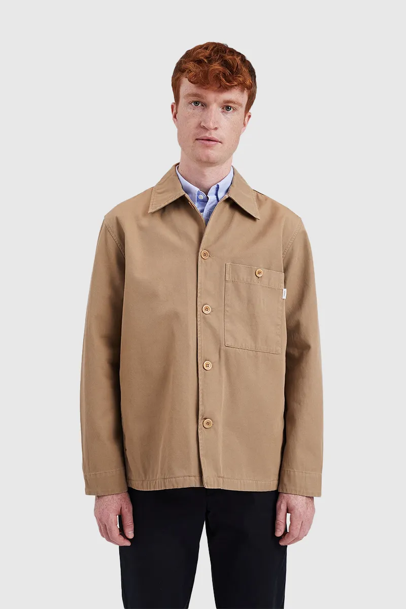 Norse Standard Twill Overshirt - Utility Khaki