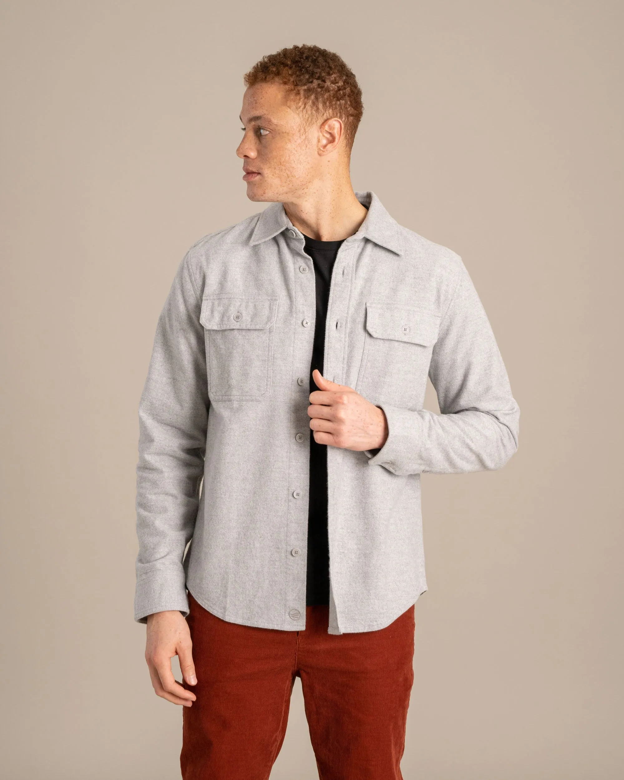 Organic Chamois Cloth Button Down