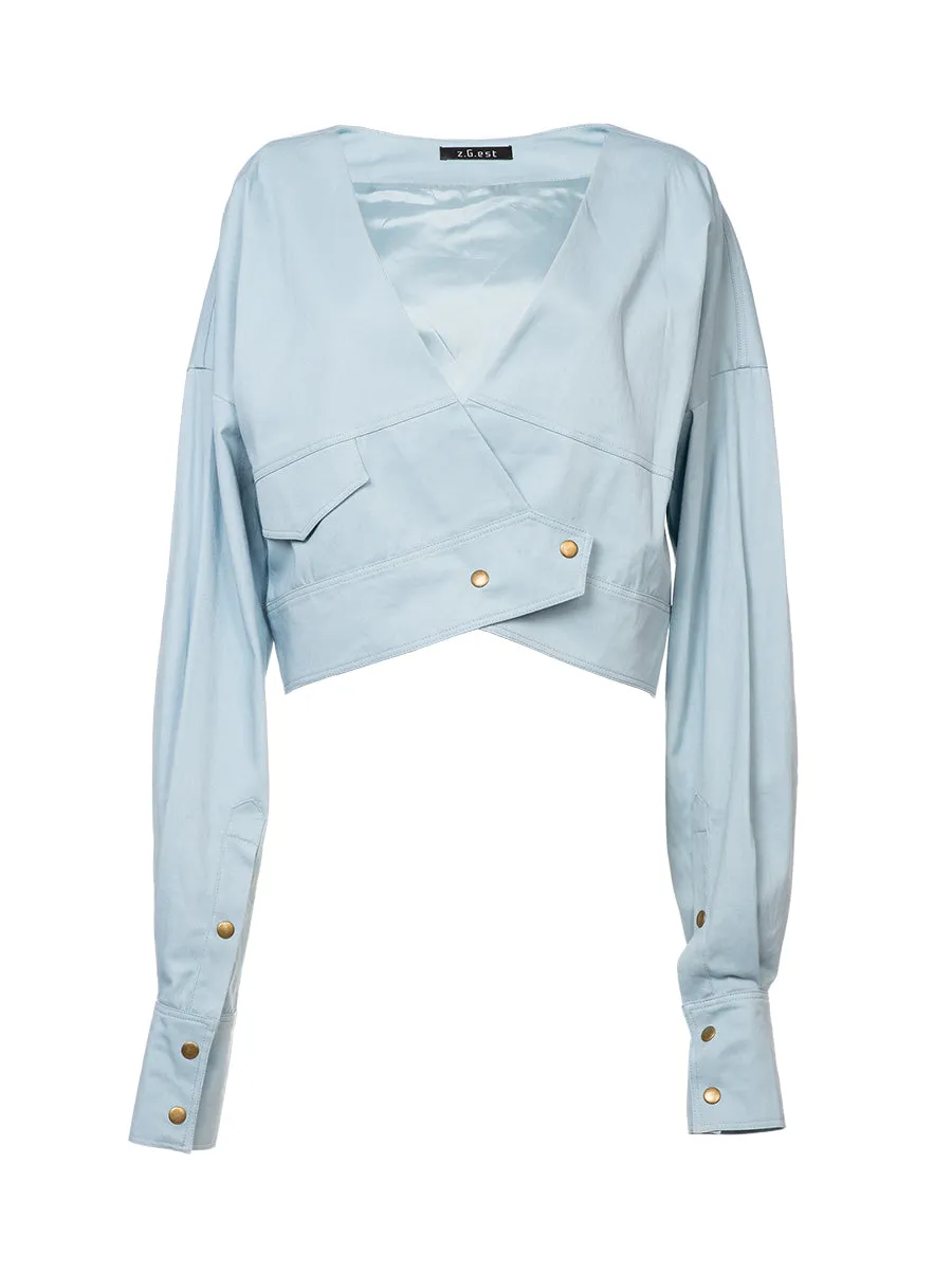 Oversized Sky Blue Denim Jacket