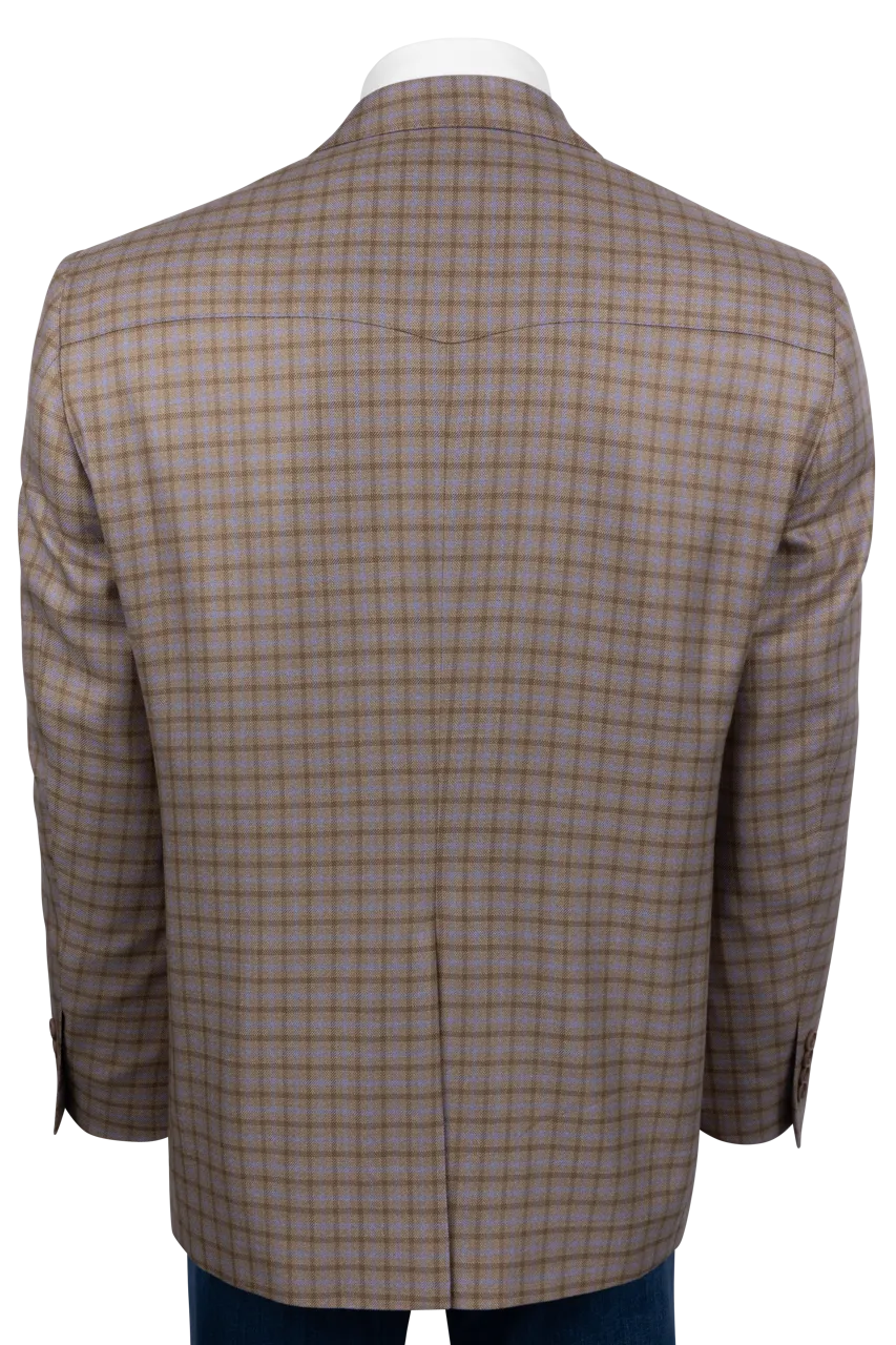 Pinto Ranch Tan Plaid Sport Coat