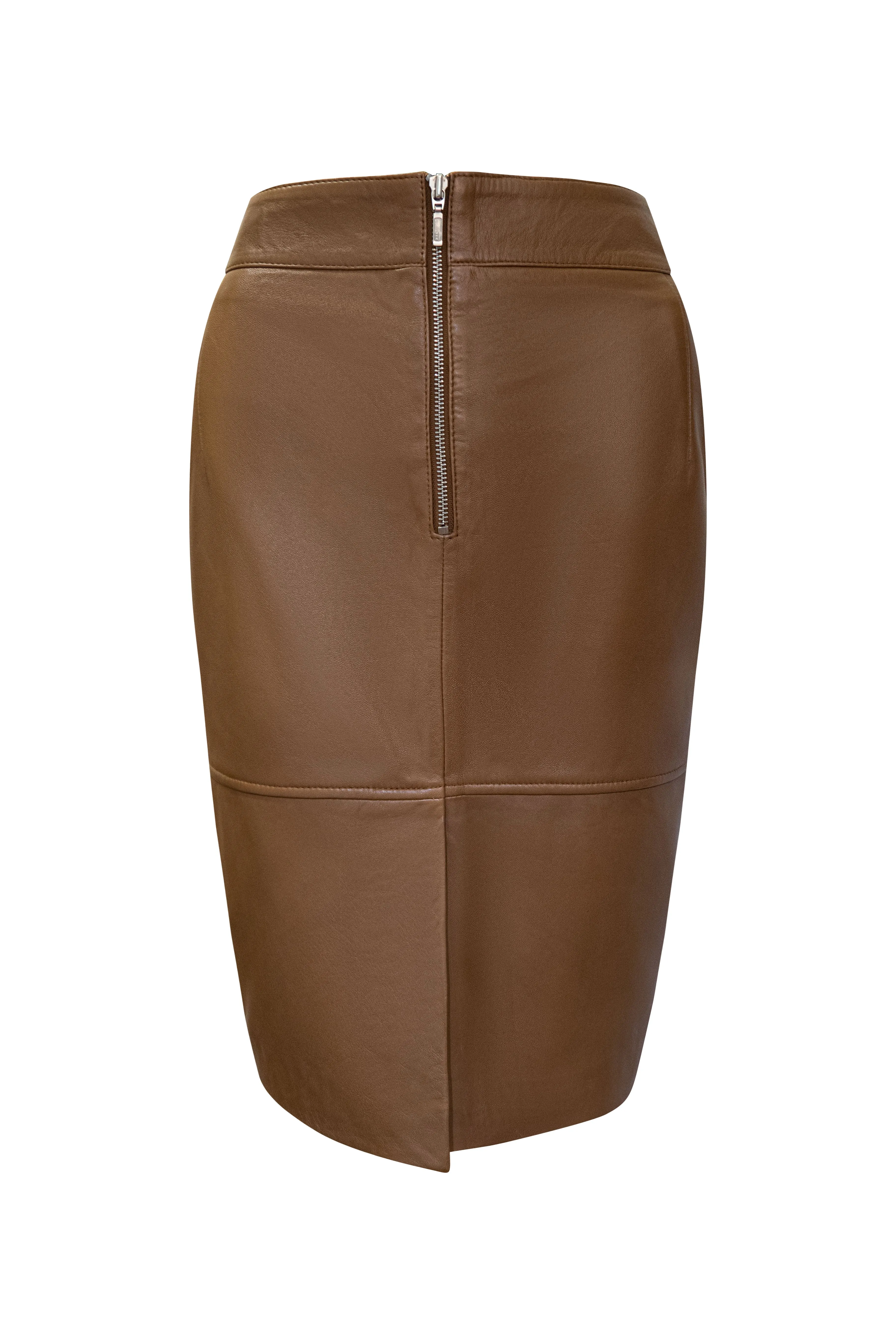 Priscilla Pencil Skirt | Dark Camel