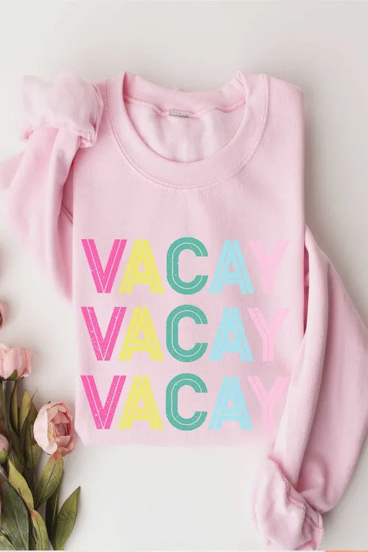 RAINBOW VACAY GRAPHIC SWEATSHIRT