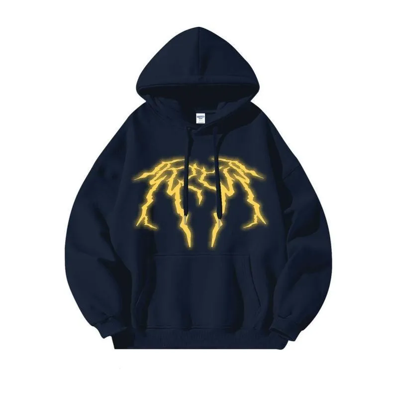 Street lightning cross trendy hoodie S