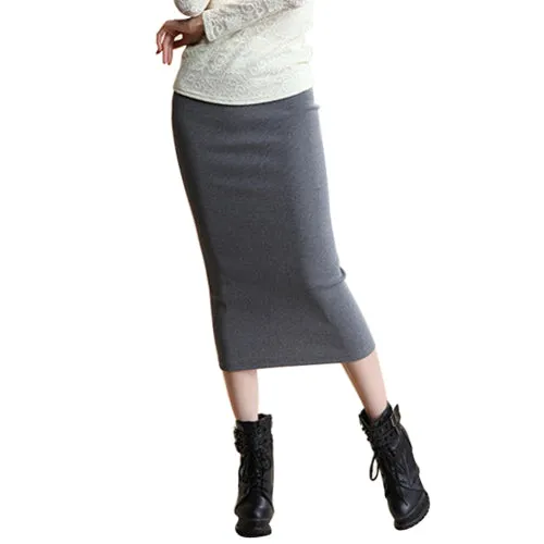 Stretch Slim Step Skirt