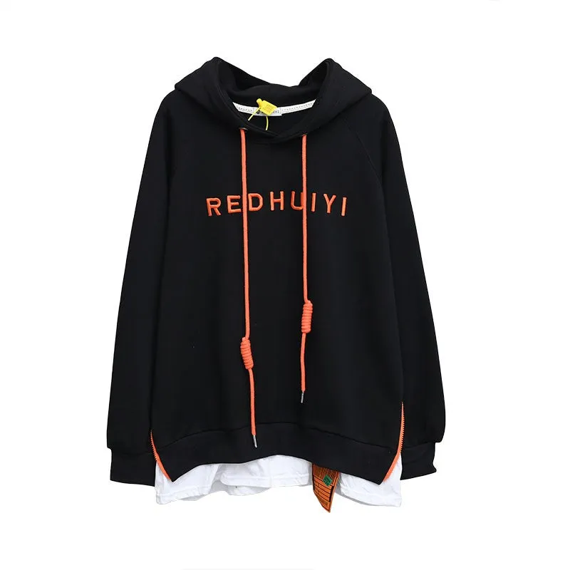 Women's loose large size hoodies