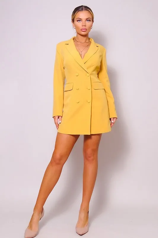 Yellow Highest Society Blazer Dress