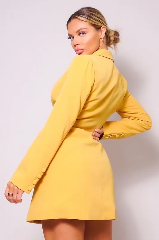 Yellow Highest Society Blazer Dress