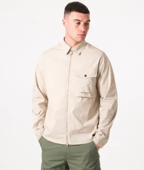 Zip Through Gaberdine Overshirt