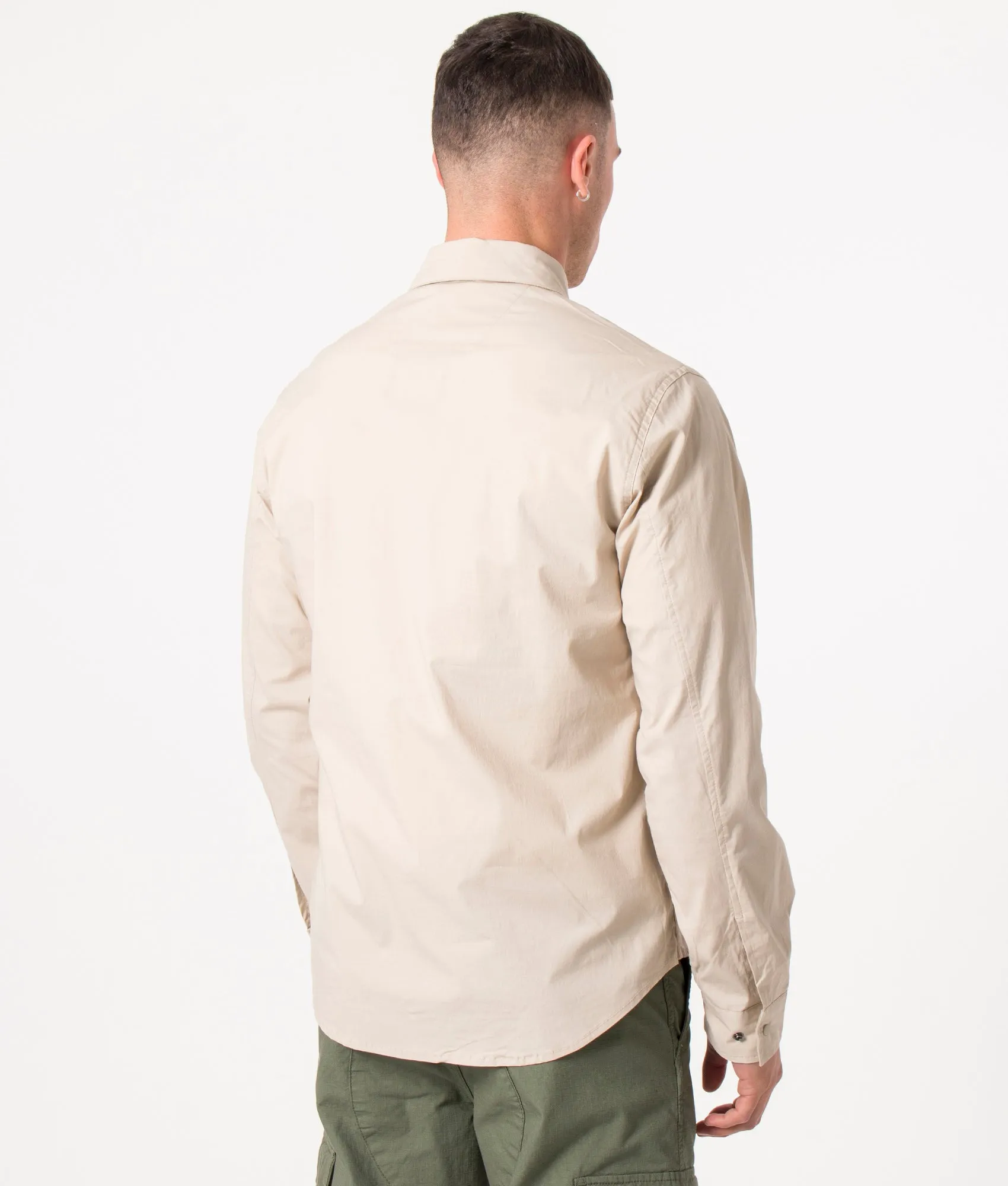 Zip Through Gaberdine Overshirt